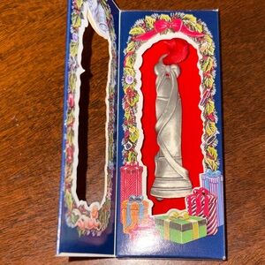 Pewter Bell Christmas ornament